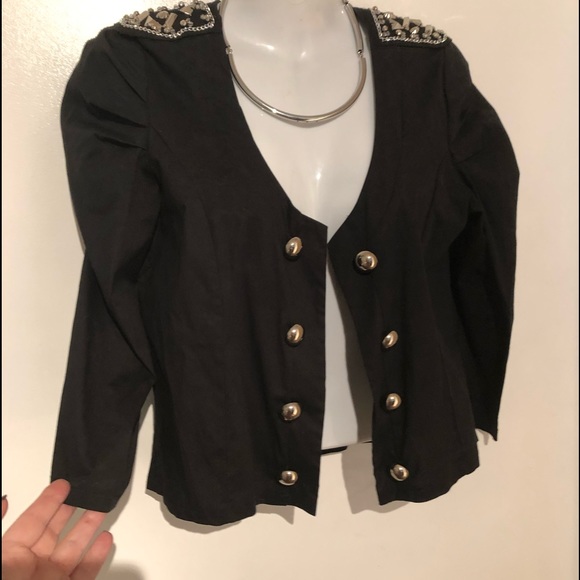 Black Cotton Jacket!!! - Picture 2 of 3